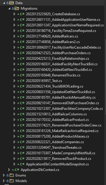 Visual Studio Data Migrations