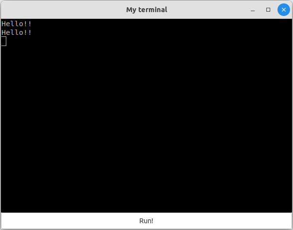 Sample Terminal