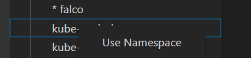 switch to ns in vs code