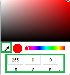 HTML color pciker