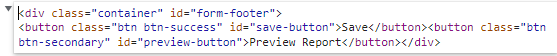 Usage of 'Edit as HTML' reveals improper indentation.