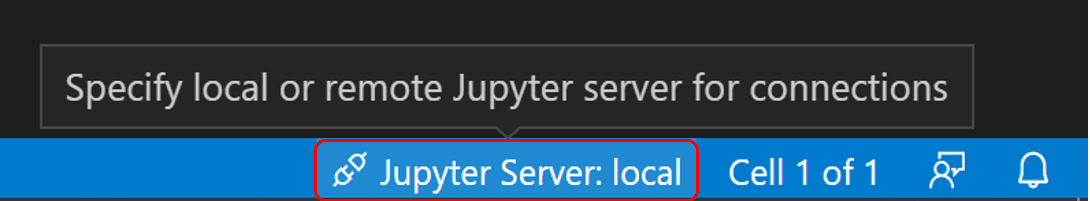 Specify remote Jupyter server