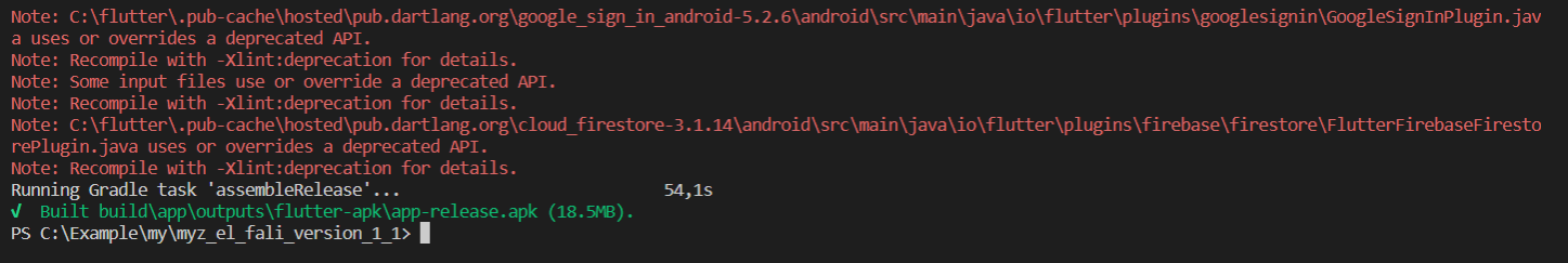 When i run "flutter build apk" i get this error