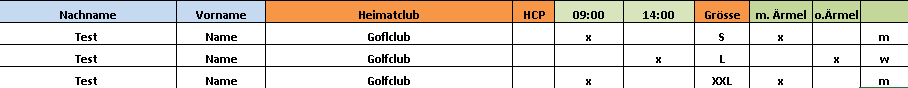 Excel Table 1