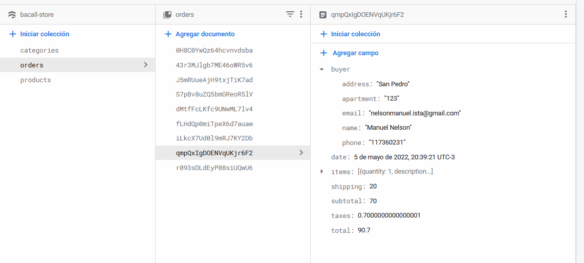 firebase schema