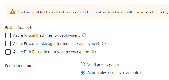 My kv access policies