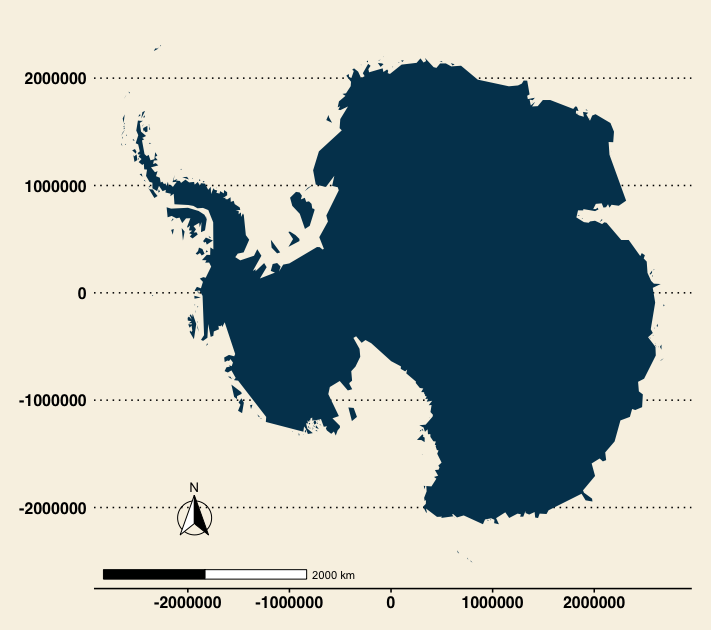 Antarctica map