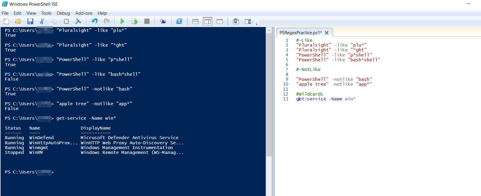 PowerShell screen