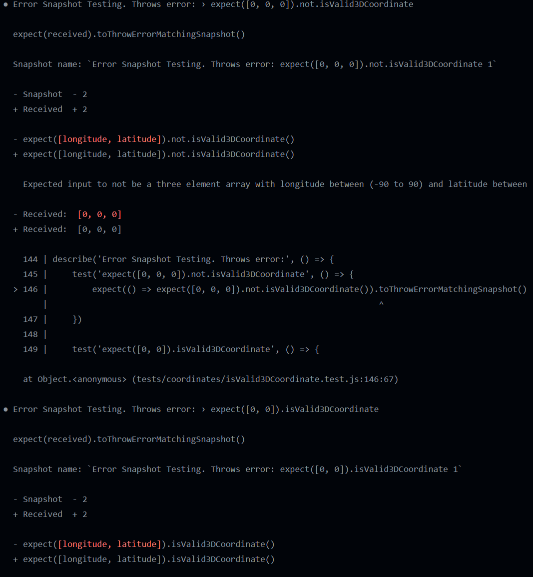 CI/CD environment showing where test fails