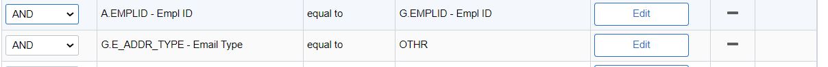 Criteria Tab