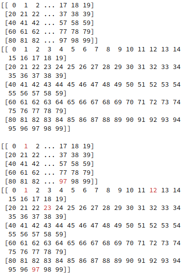 screenshot showing the colored elements with and without wrapping