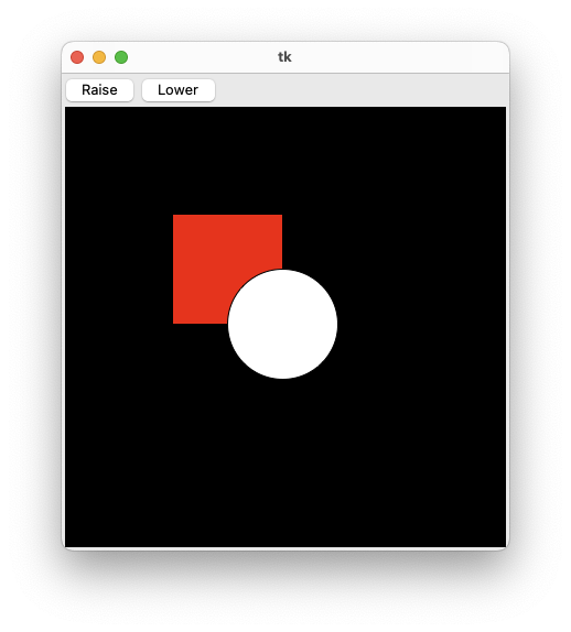 screenshot, square behind circle