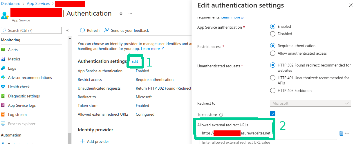 step-by-step azure setting