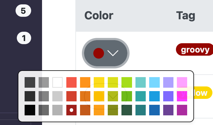 expanded color picker