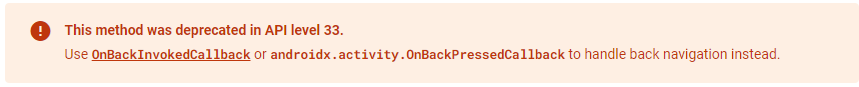 OnBackInvokedCallback