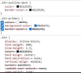 as you can see .btn-primary is there