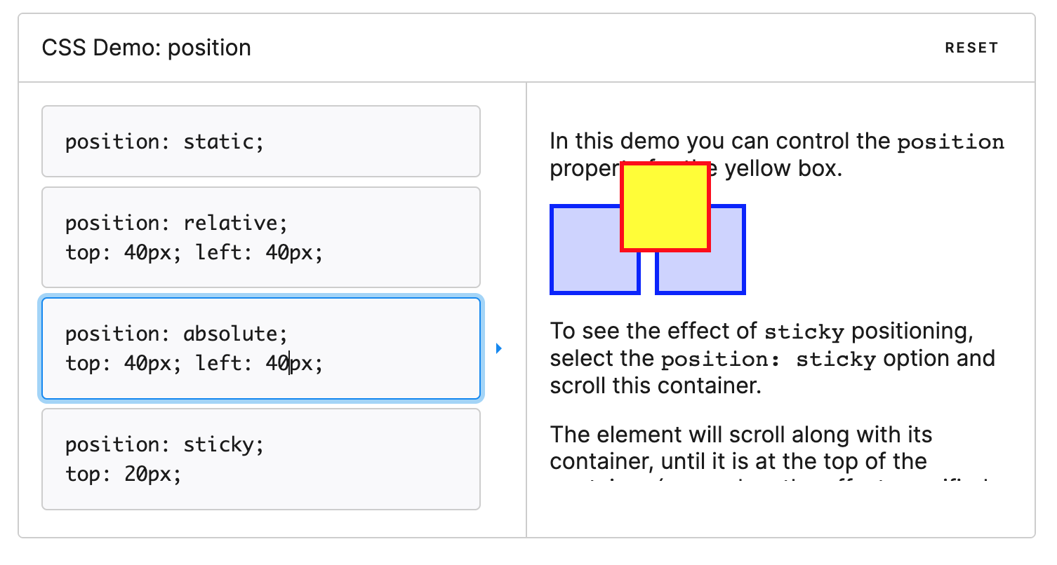 Absolute positioned element is broken from document flow