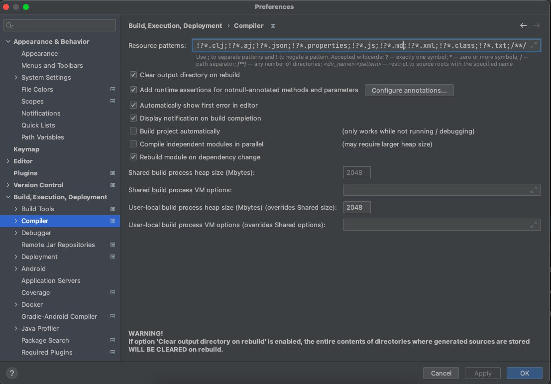 Resource not copying issue resolve Settings in IntelliJ Idea