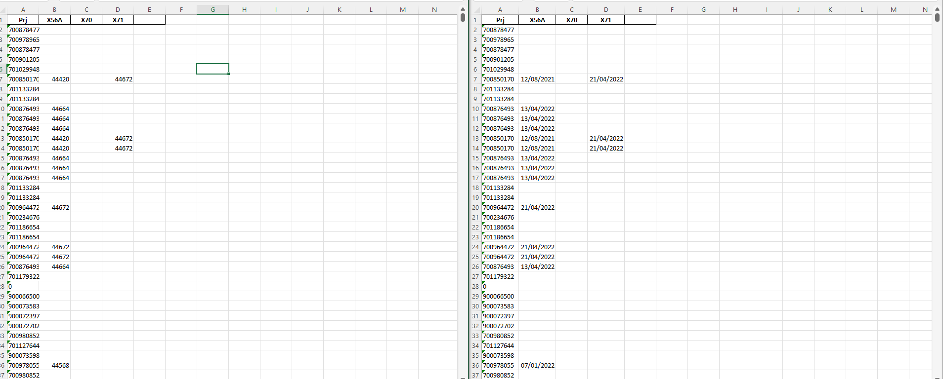 .xlsx and .xlsb files side by side