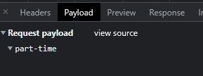 Payload is part-time, not empty