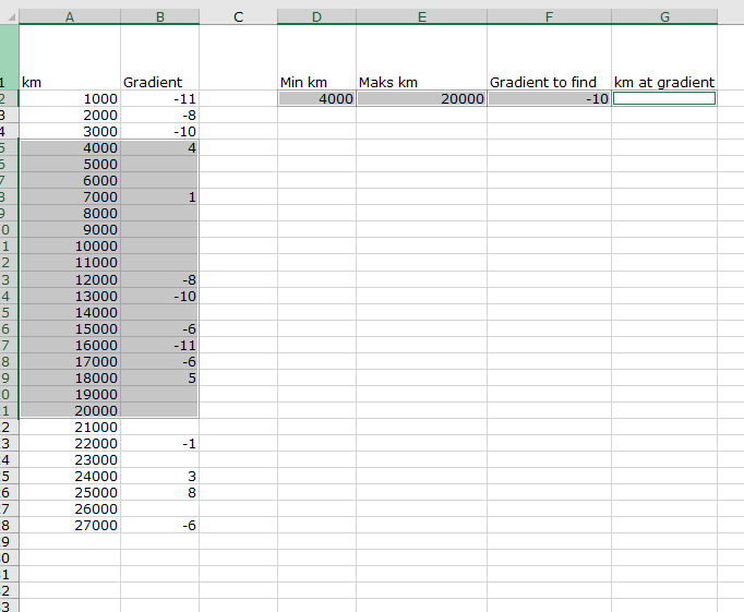 Excel screenshot