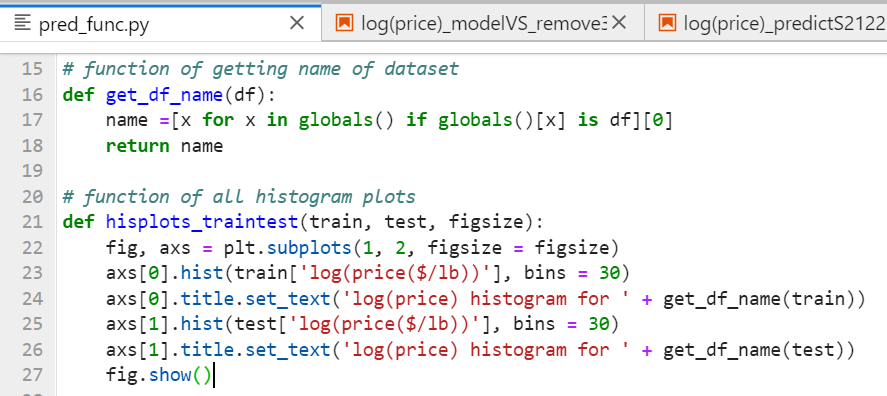 functions in the script