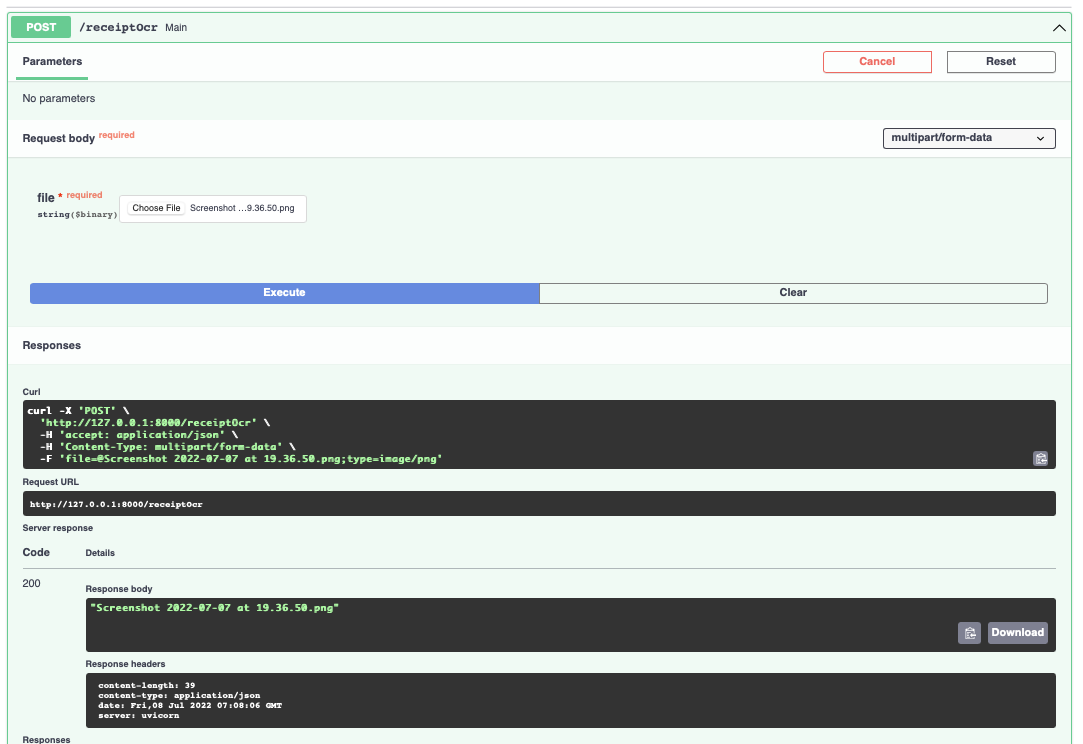 FastAPI Swagger