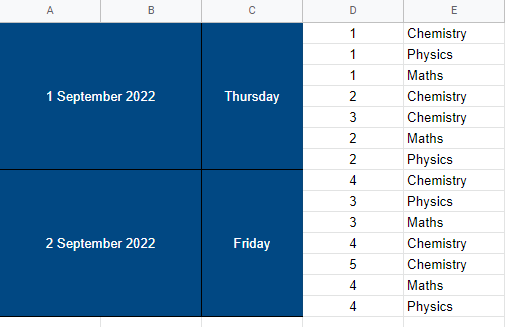 Class Register