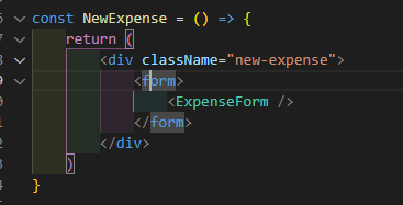 parent component wrapping the form which causes the error