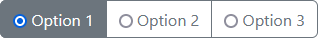 Options with option styling showing