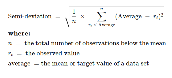 semi-deviation formula