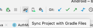 Gradle sync button