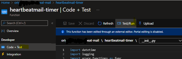 under the "code test" section