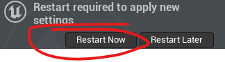 Restart editor