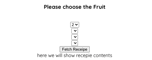 Choose the fruis