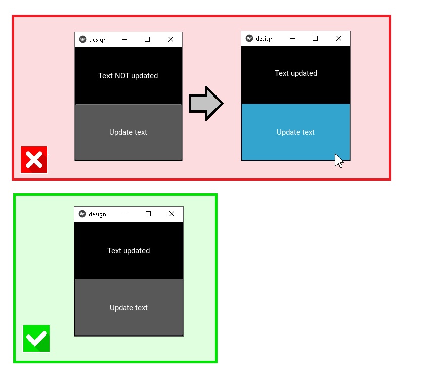 rendered updated window of the kivy program