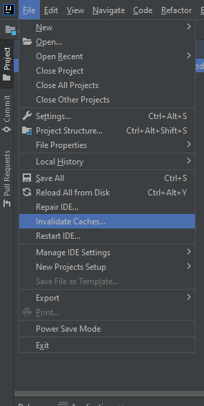 Invalidate cache and restart your IDE