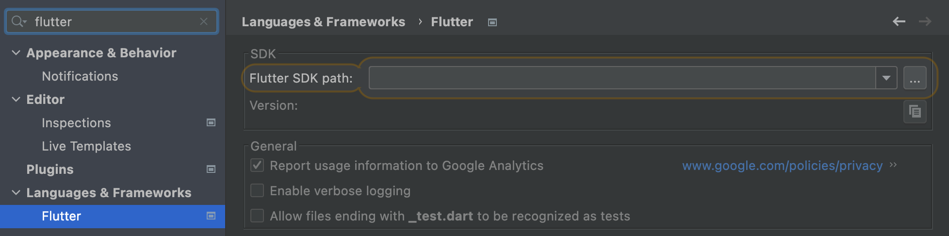 flutter path