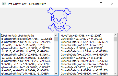 Snapshot of testQRawFontQPainterPath