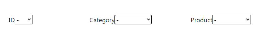 Dependent select fields