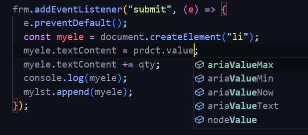 VS code not suggesting .value attribute