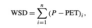 (1) Antecedent water surplus or deficit (WSD)