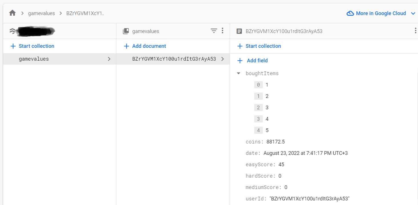 This is my database structure