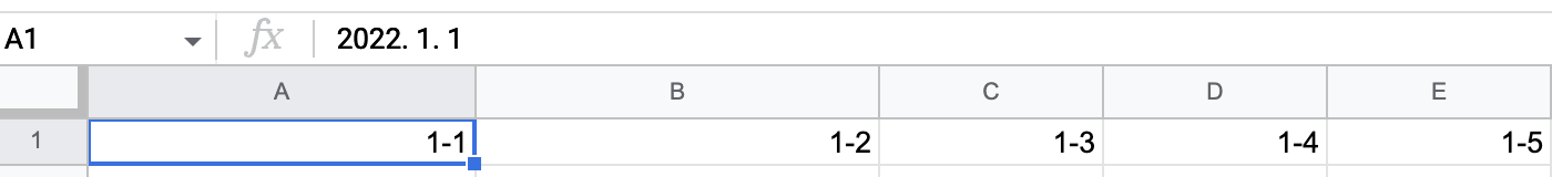 A1 shows 1-1 but actual value is 2022.01.01 00:00:00