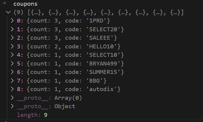 Result after running query the first time