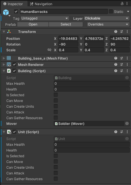 Building Class in Editor