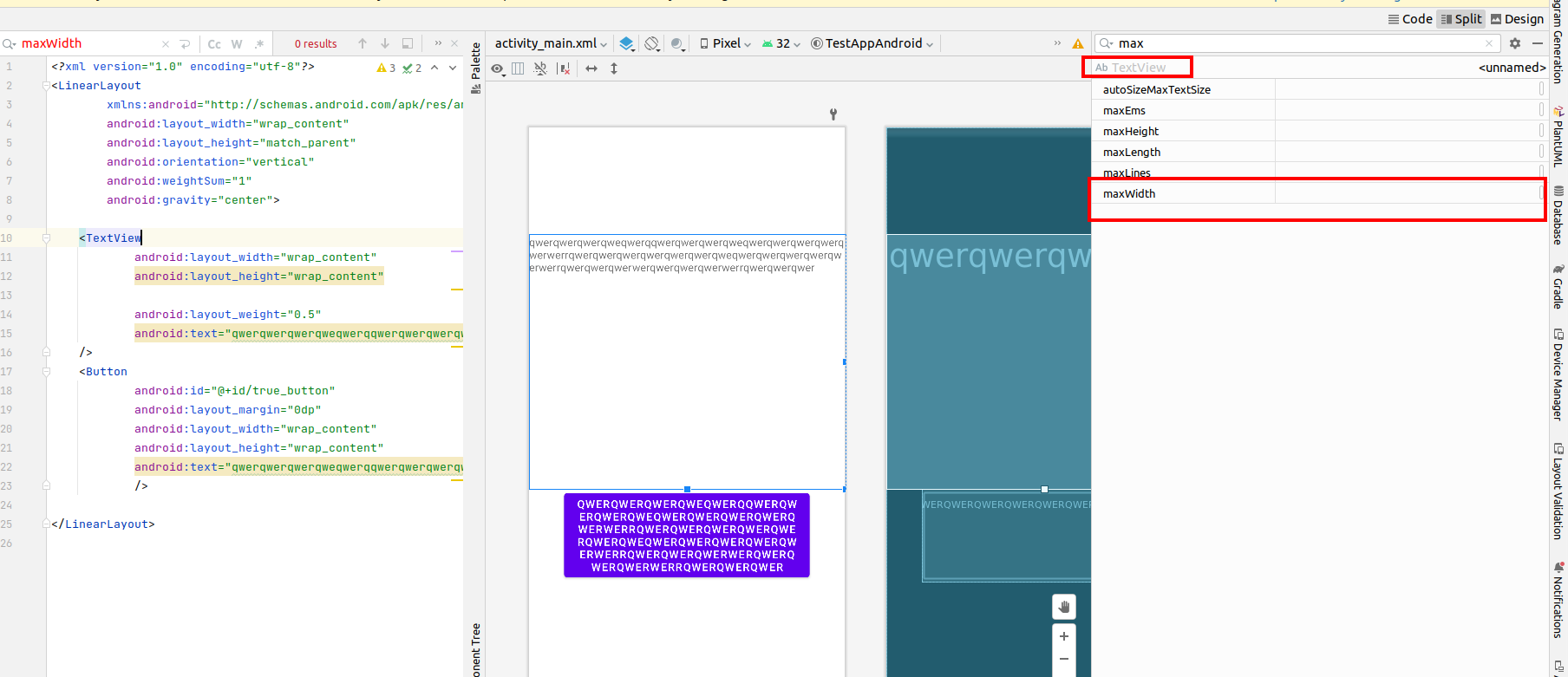 TextView Properties