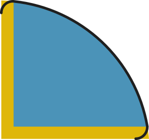 Rounded arc segment