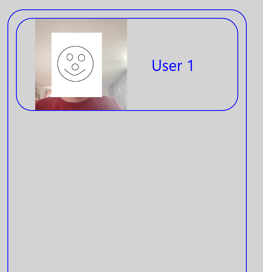 Custom button centered in the available space with the image keeping its aspect ratio.