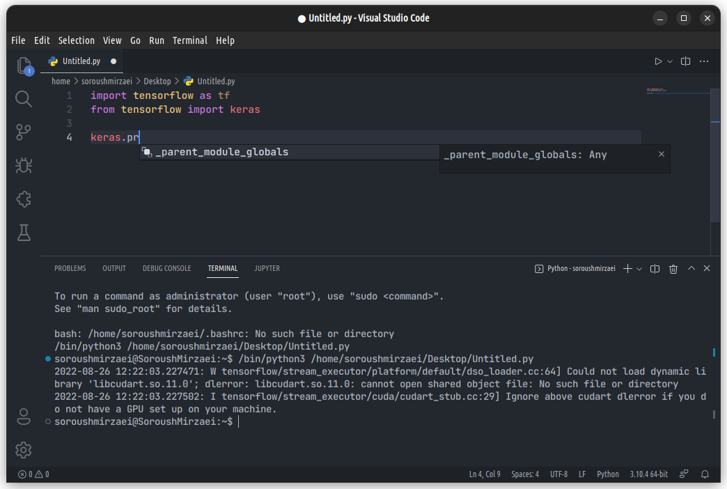 Load Keras Preprocessing